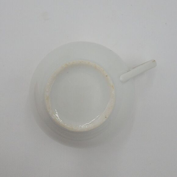 Vintage MZ Austria Habsburg China Teacup Saucer Floral Porcelain Gold Trim - Picture 3 of 11